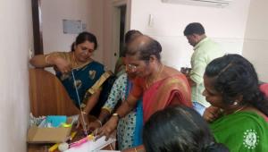 Paper bag making class