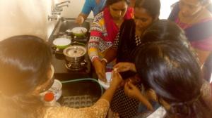 Chocolate making class for housewives